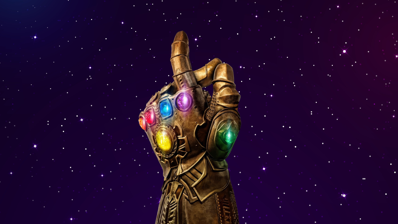 Avengers Infinity War, Thanos, The Infinity Gauntlet, Silver Surfer, Marvel Comics. Wallpaper in 1280x720 Resolution