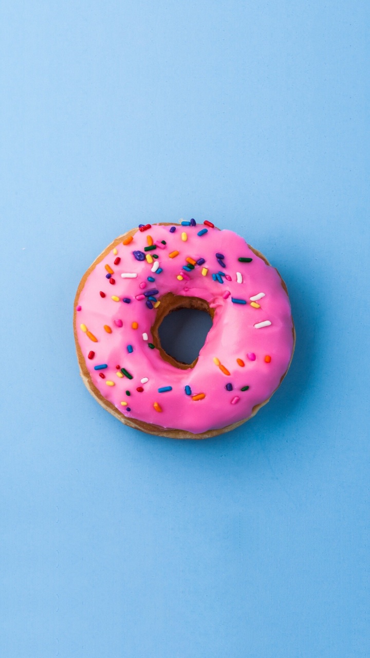 Lippe, Lebensmittel, Donut, Backwaren, Kreis. Wallpaper in 720x1280 Resolution
