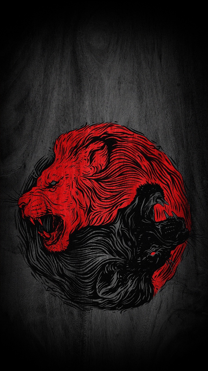 Carnivore, Cartoon, Malerei, Raubkatze, Lion. Wallpaper in 720x1280 Resolution