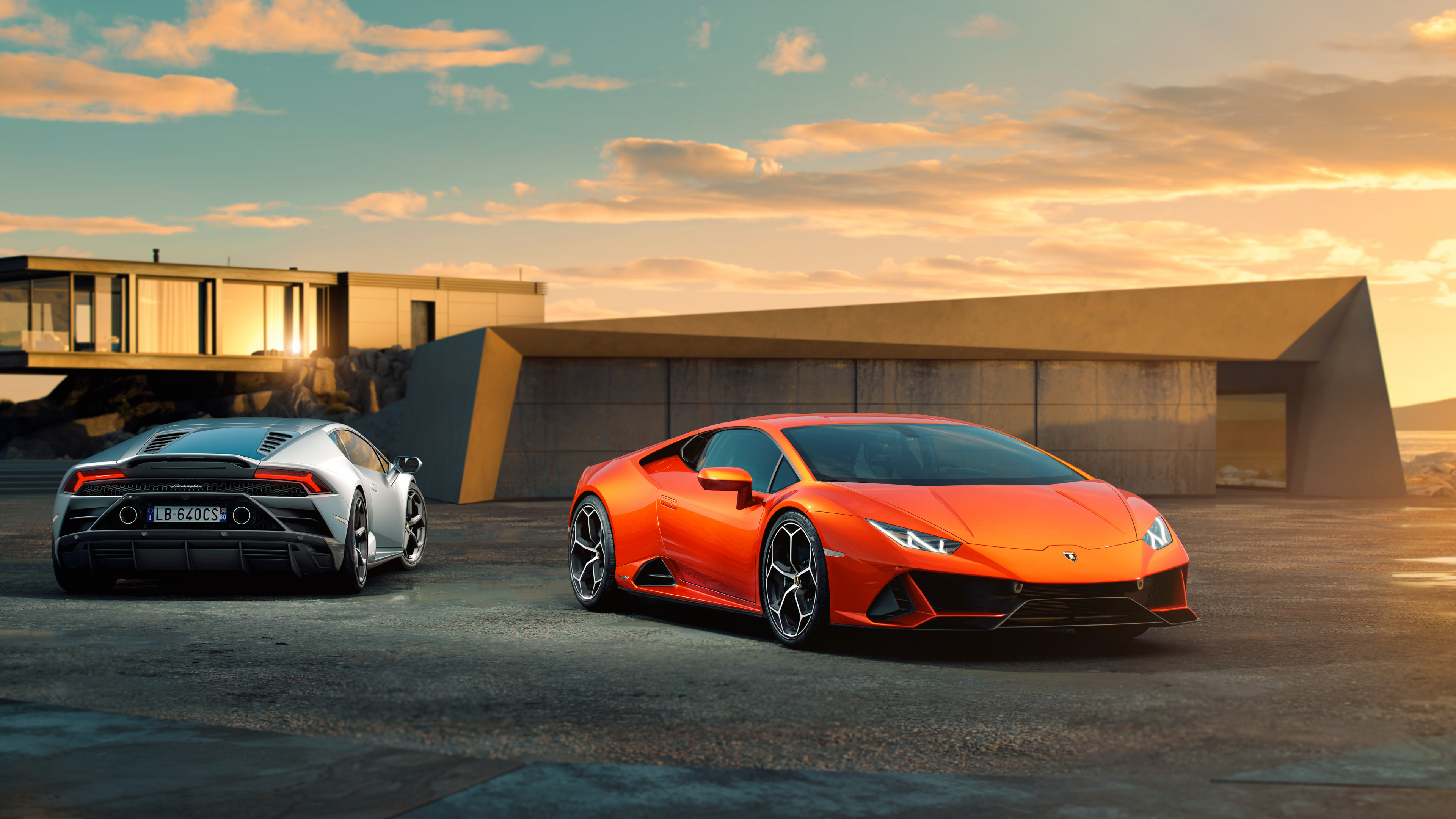 Red and White Porsche 911 Parked on Gray Concrete Pavement During Daytime. Wallpaper in 3840x2160 Resolution