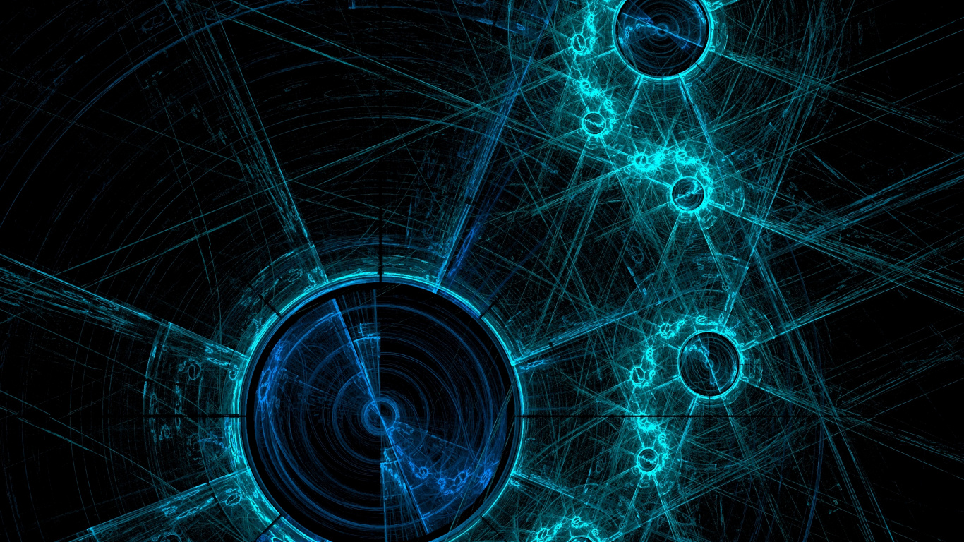 Blaue Und Weiße Leuchte. Wallpaper in 1366x768 Resolution