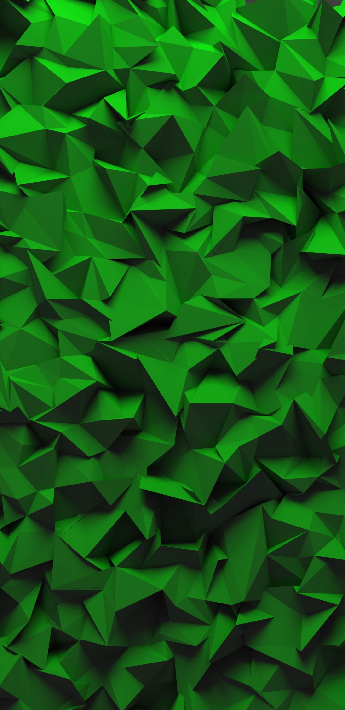 Grünes Und Schwarzes Herzförmiges Textil. Wallpaper in 1440x2960 Resolution