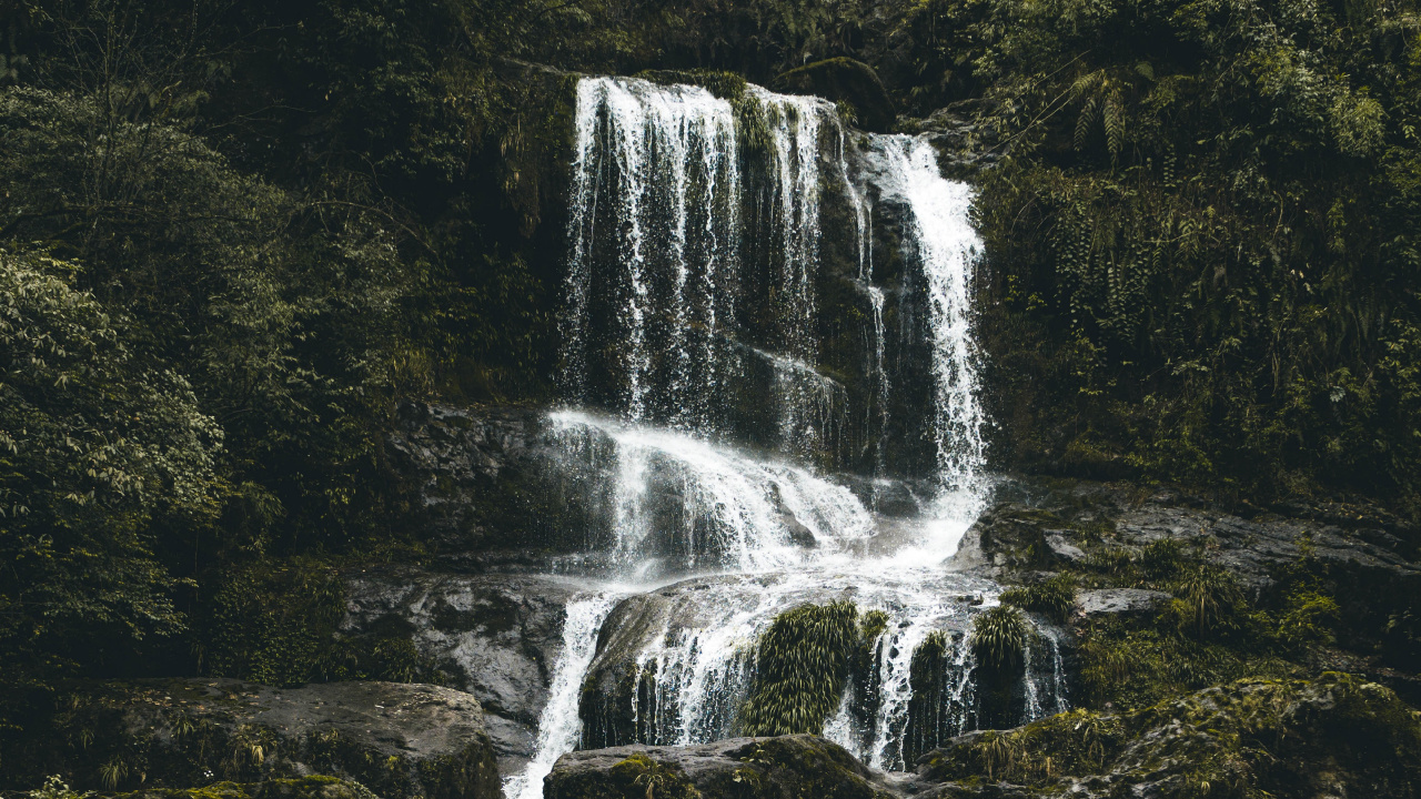Apple, Wasserfall, Wasserressourcen, Gewässer, Naturlandschaft. Wallpaper in 1280x720 Resolution
