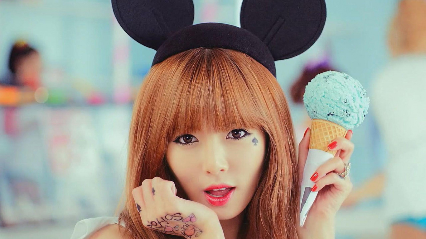 Hyuna-Eis, Hyuna, Eis, 4Minute, Haar. Wallpaper in 1366x768 Resolution