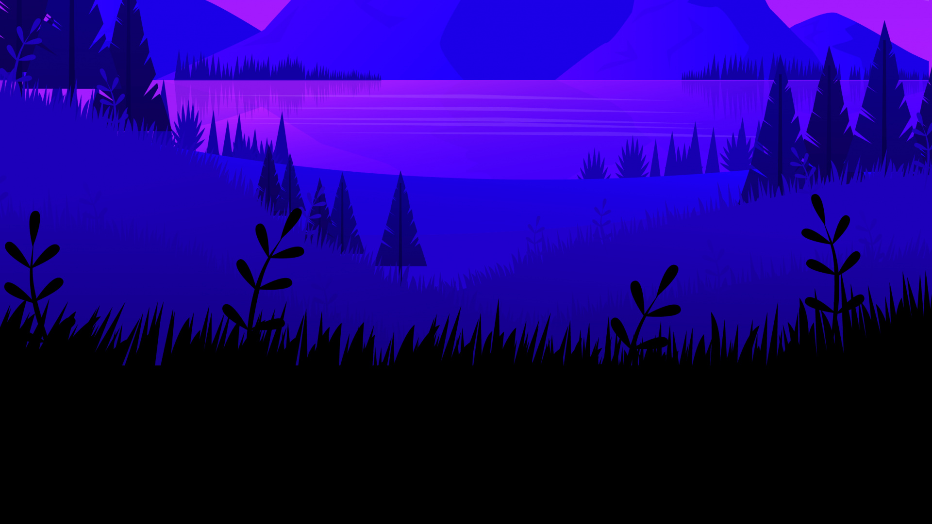 Amoled, Smartphone, Montaña, Paisaje Natural, Morado. Wallpaper in 1920x1080 Resolution