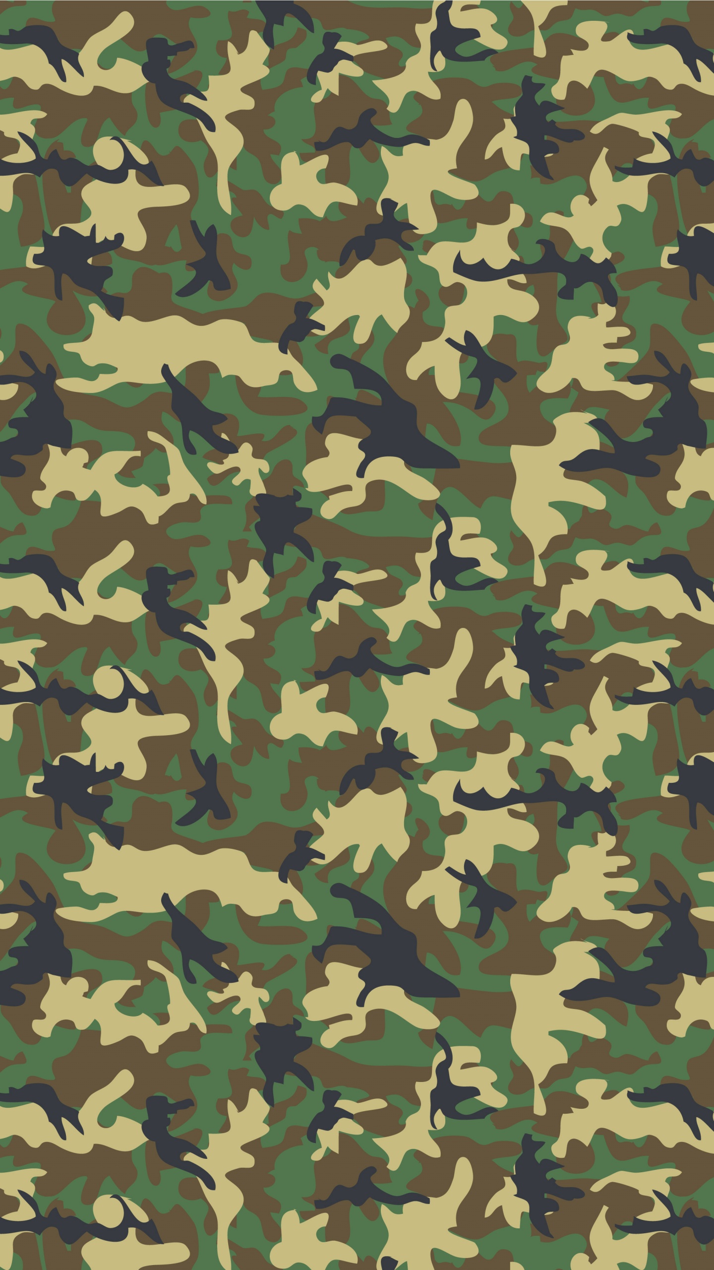 伪装, 军的伪装, 绿色的, 视频剪辑, 紧身裤 壁纸 1440x2560 允许