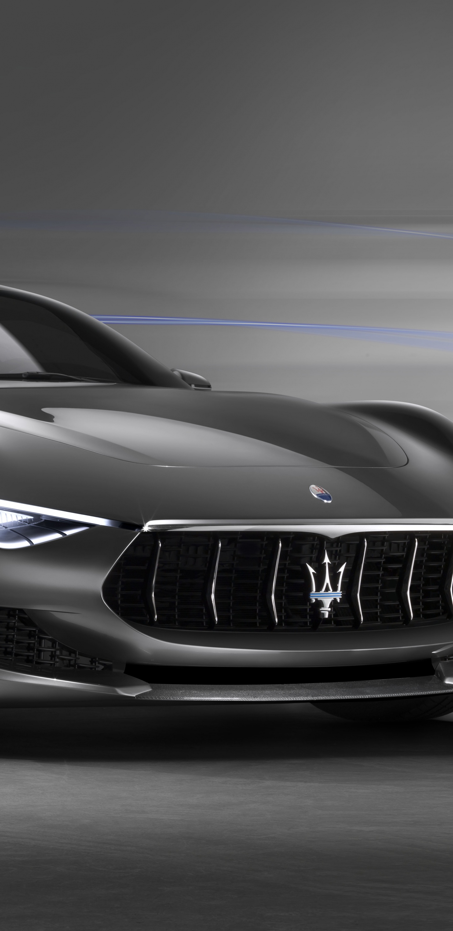 Porsche 911 Negro en Escala de Grises. Wallpaper in 1440x2960 Resolution