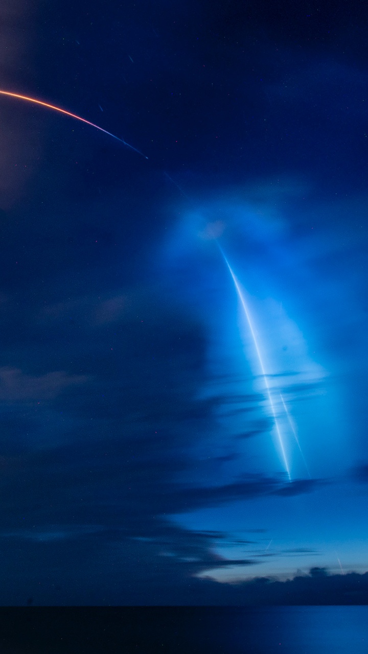 SpaceX, Starlink, Tripulación Dragón Demo-2, Spacex Tripulación-1, la Estación Espacial Internacional. Wallpaper in 720x1280 Resolution