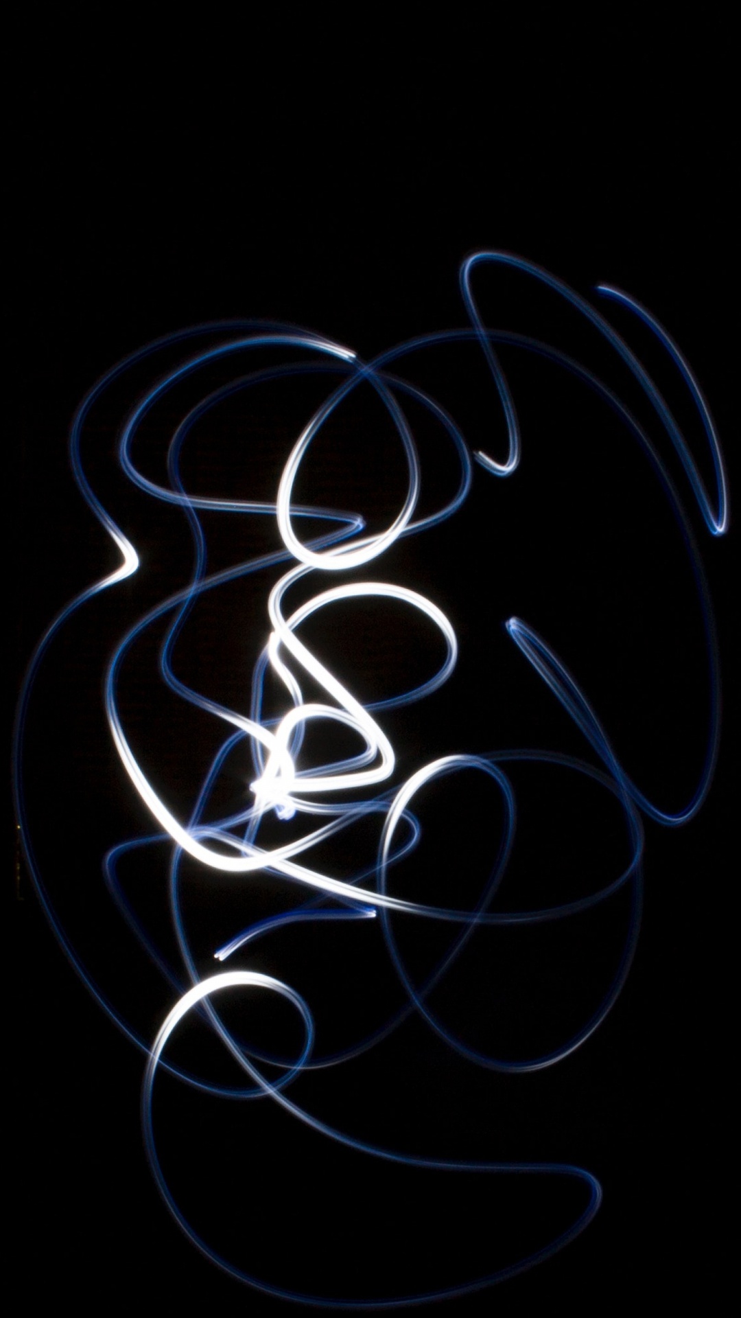 White and Blue Swirl Illustration. Wallpaper in 1080x1920 Resolution