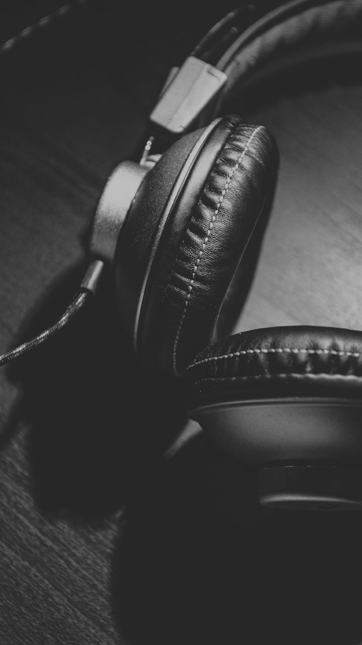 Headphones, Black, Audio Equipment, Electronic Device, Technology. Wallpaper in 720x1280 Resolution
