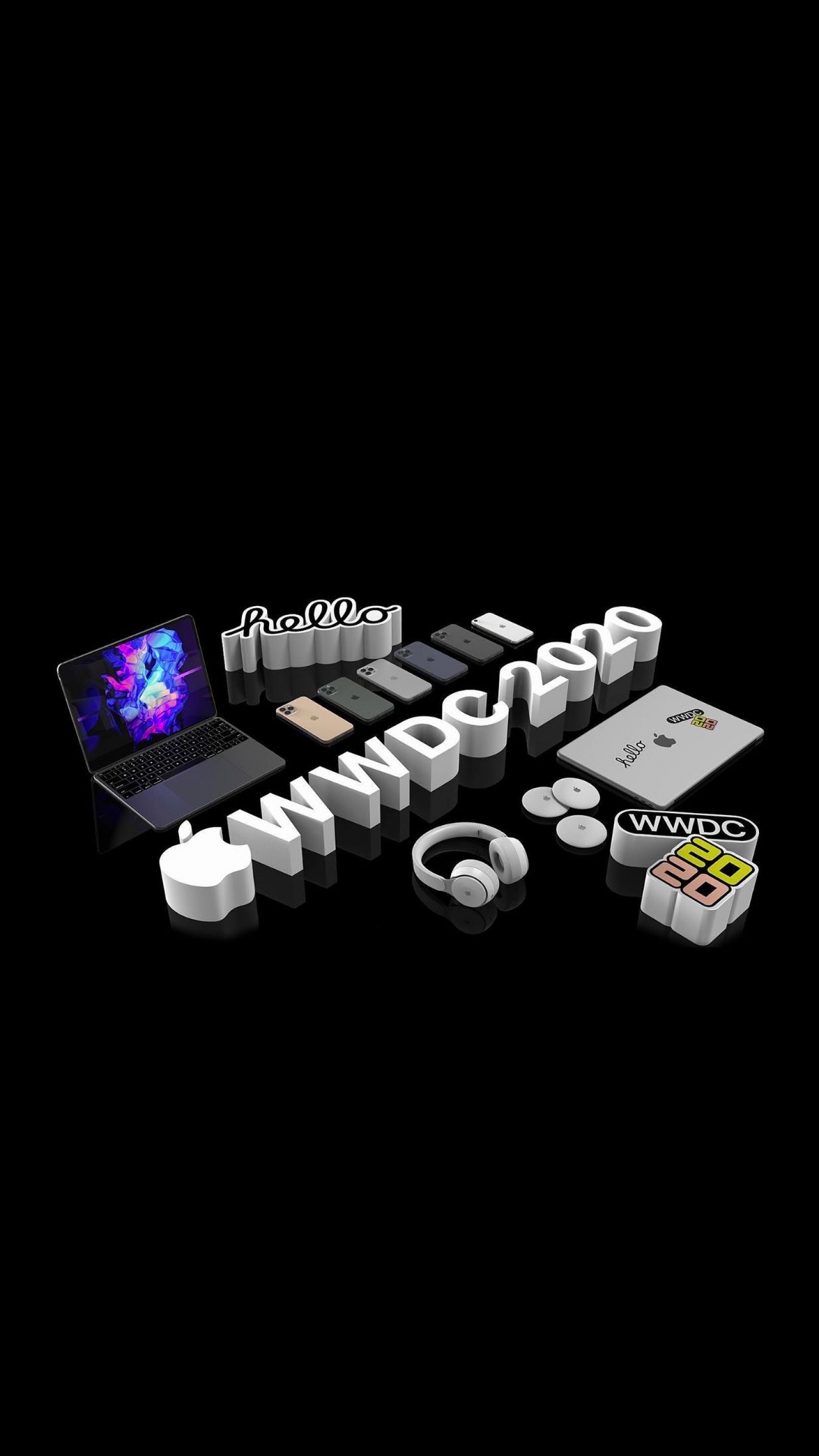 Apple, Amoled, IPhone, WWDC 2020, Apples. Wallpaper in 1080x1920 Resolution