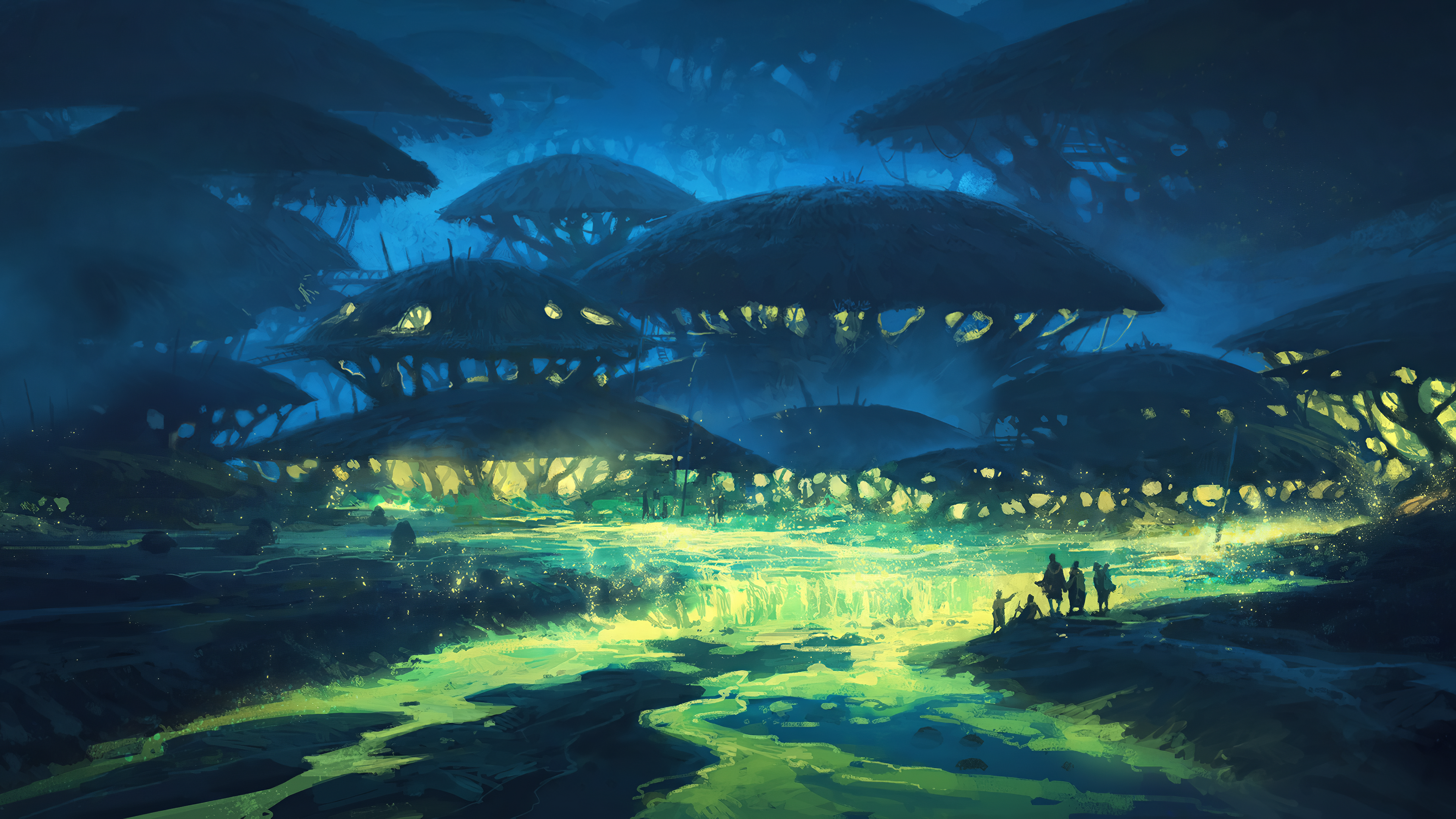 Andreas Rocha, Illustration, Concept Art, Art, Eau. Wallpaper in 3840x2160 Resolution