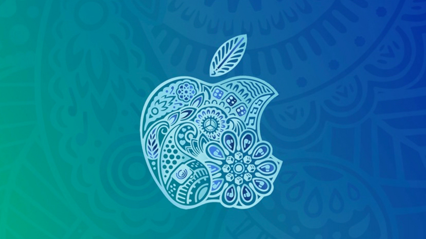 Apple, IPhone, 苹果, 水上, 符号 壁纸 1366x768 允许