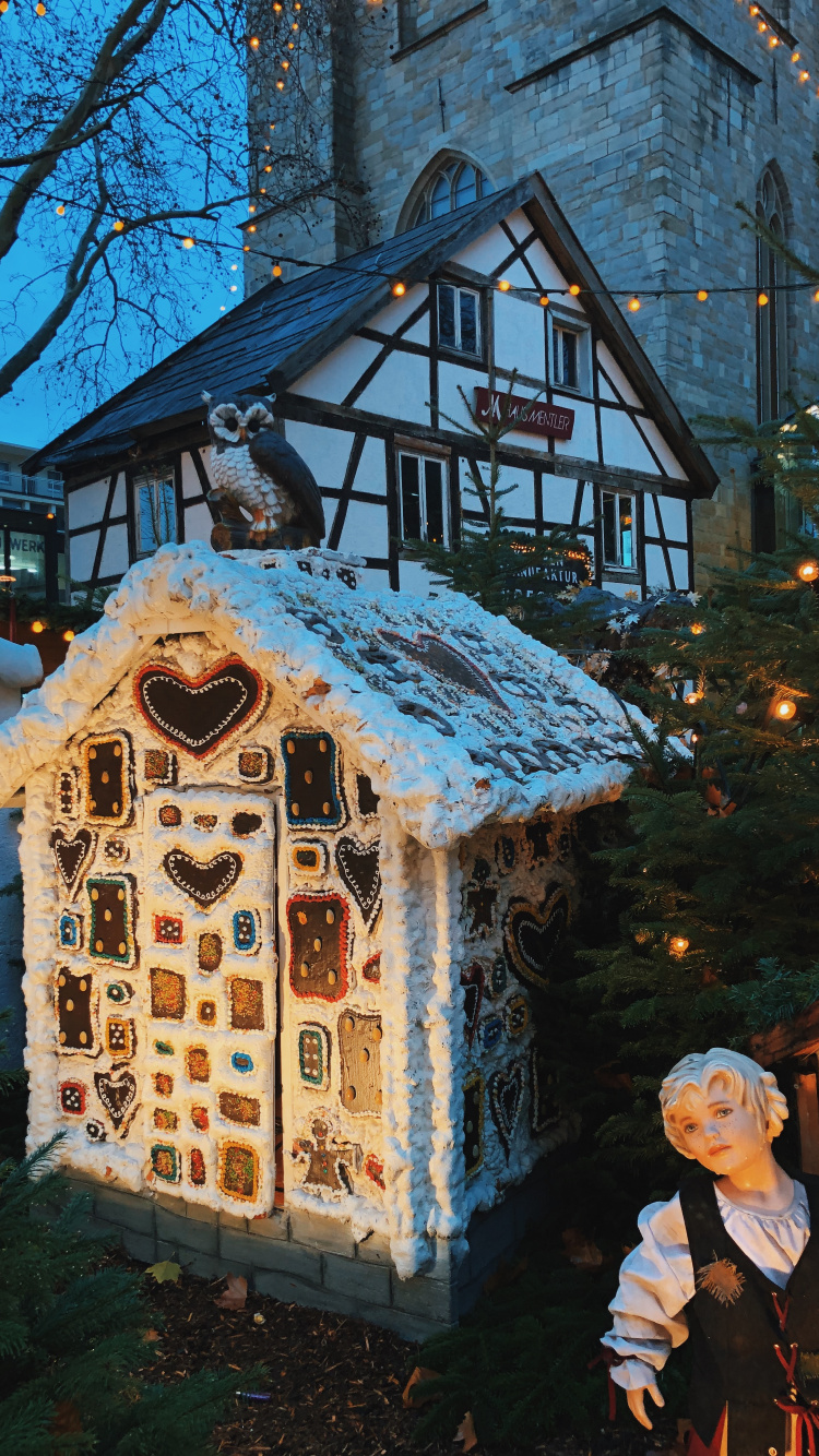 Winter, House, Christmas Decoration, Home, Holiday. Wallpaper in 750x1334 Resolution