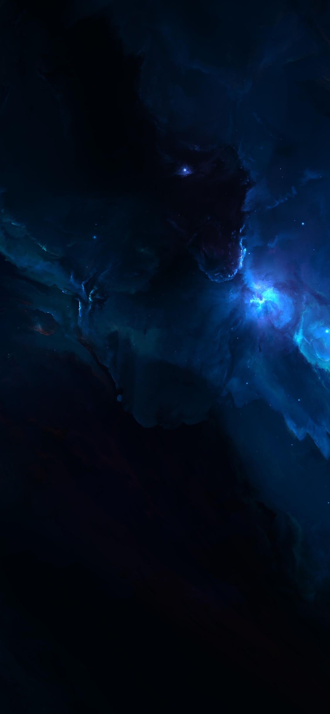 明星, 电蓝色的, 光, 气氛, Azure 壁纸 1125x2436 允许