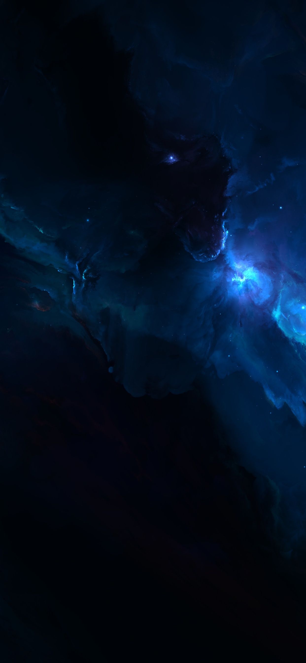 明星, 电蓝色的, 光, 气氛, Azure 壁纸 1242x2688 允许