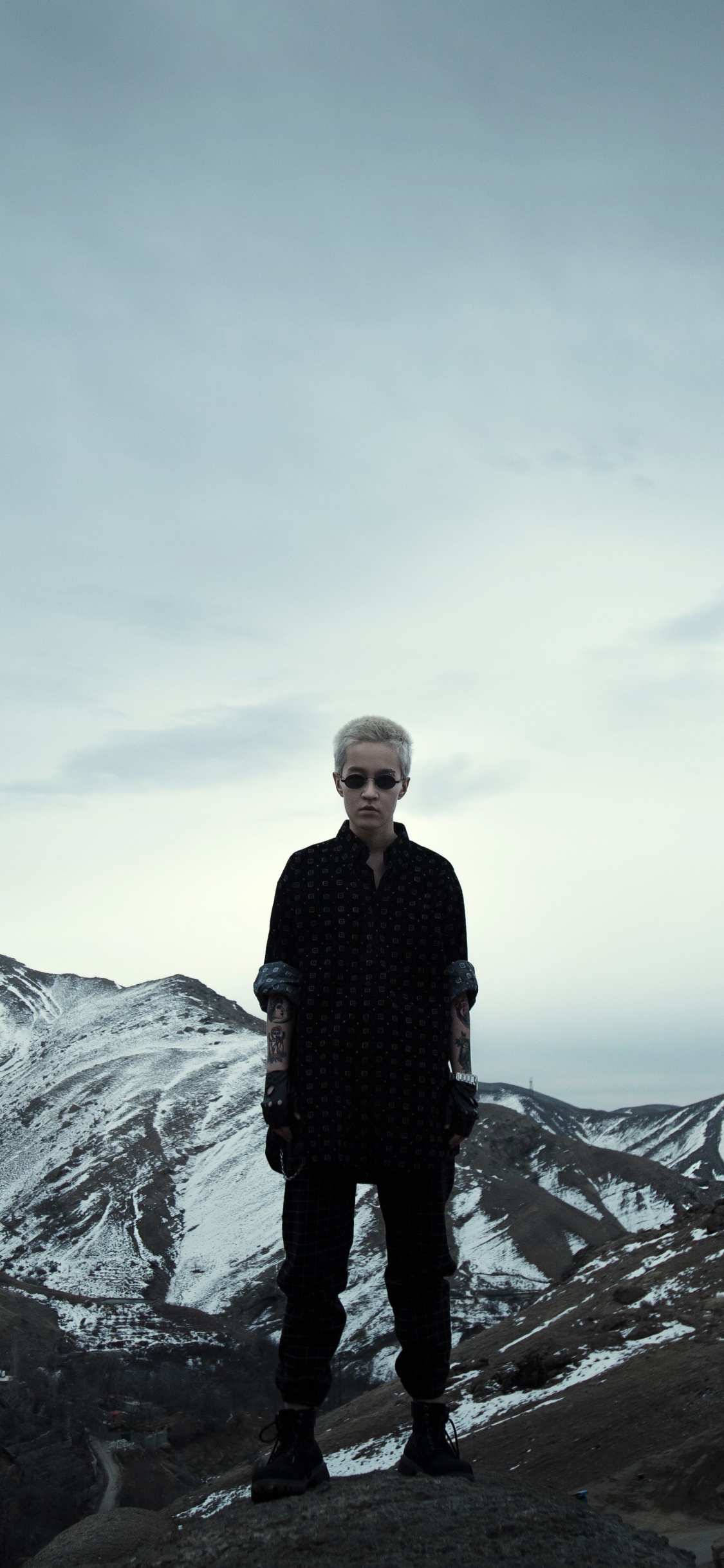 多山的地貌, 山脉, 首脑会议, 模型, 天空 壁纸 1125x2436 允许