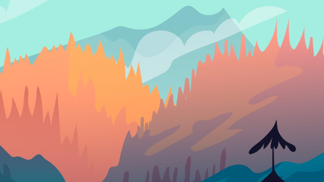 生态区, Azure, 自然景观, 自然环境 壁纸 1366x768 允许