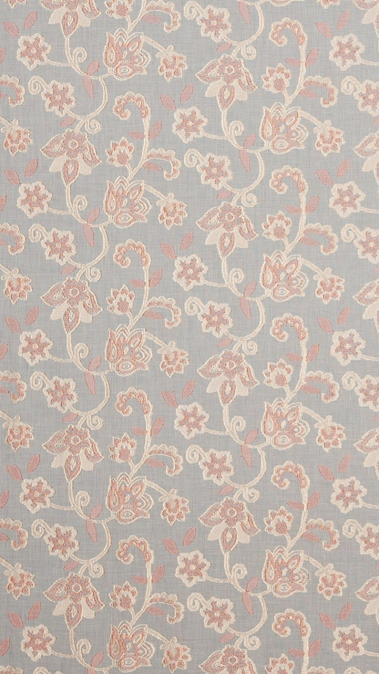 Textil Floral Blanco y Rosa. Wallpaper in 750x1334 Resolution