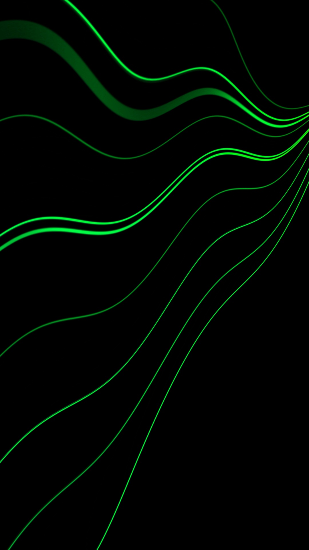 Grüne Und Weiße Linie Abbildung. Wallpaper in 1080x1920 Resolution