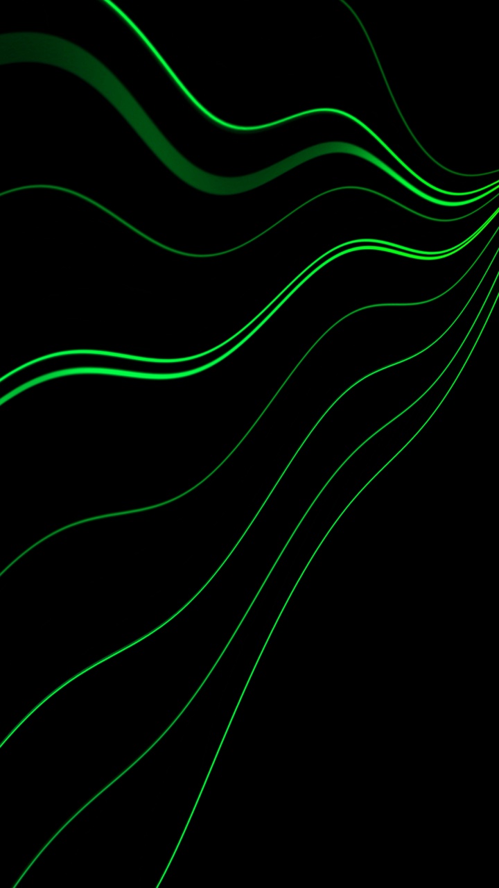 Grüne Und Weiße Linie Abbildung. Wallpaper in 720x1280 Resolution