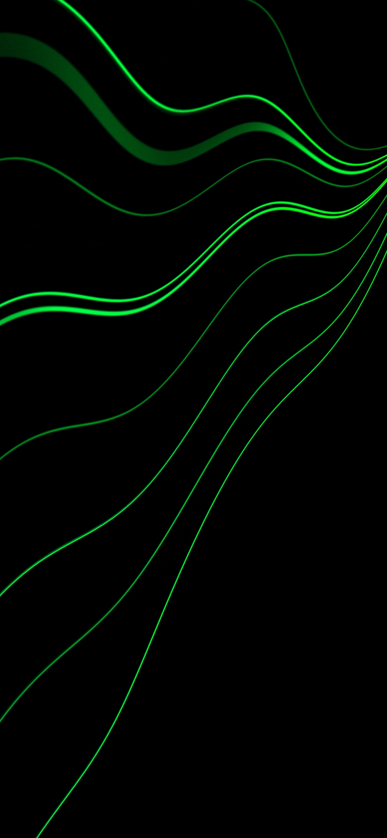 Green and White Line Illustration. Wallpaper in 1242x2688 Resolution