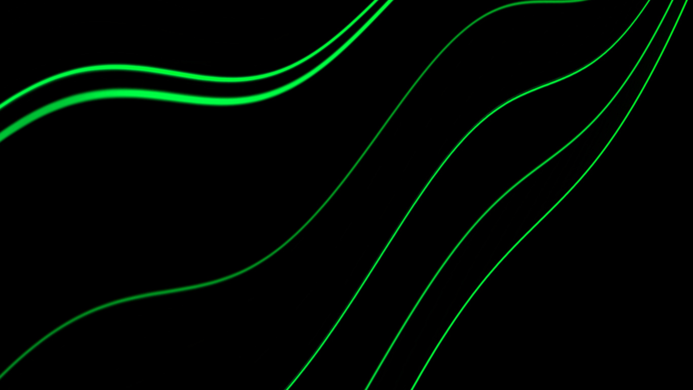 Green and White Line Illustration. Wallpaper in 1366x768 Resolution