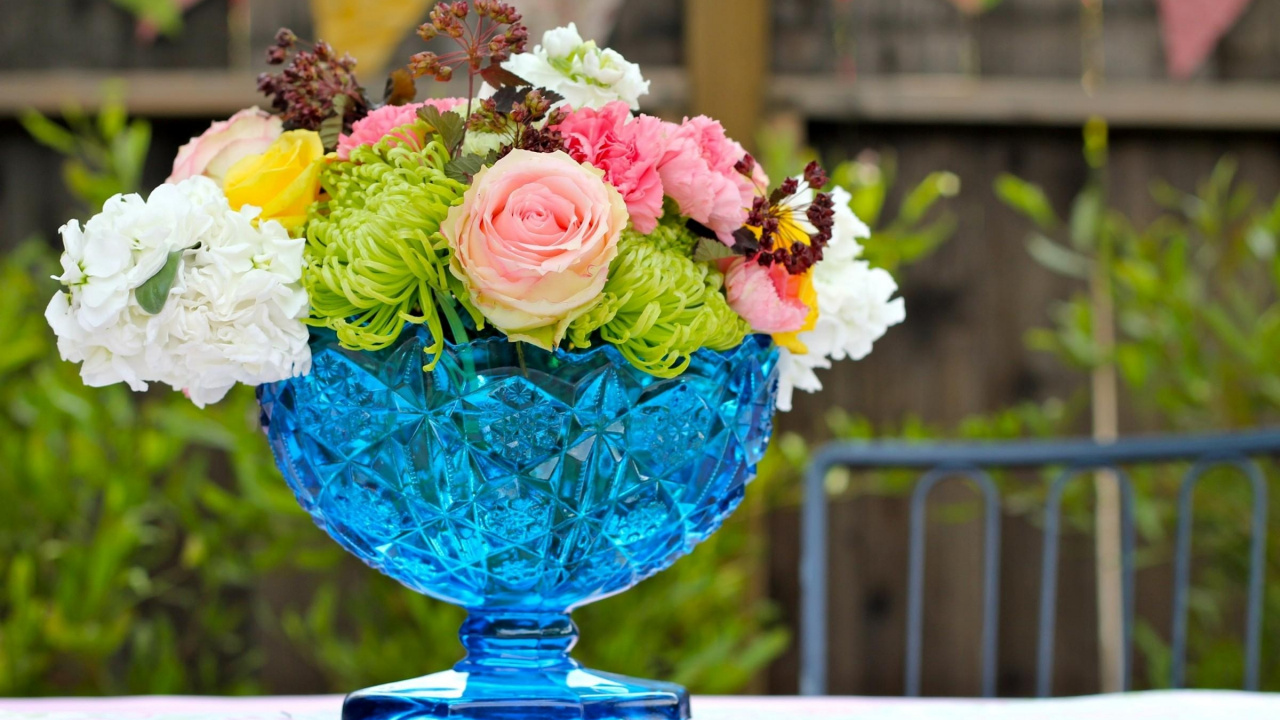 康乃馨, 花瓶, 花卉设计, 花安排, 花艺 壁纸 1280x720 允许