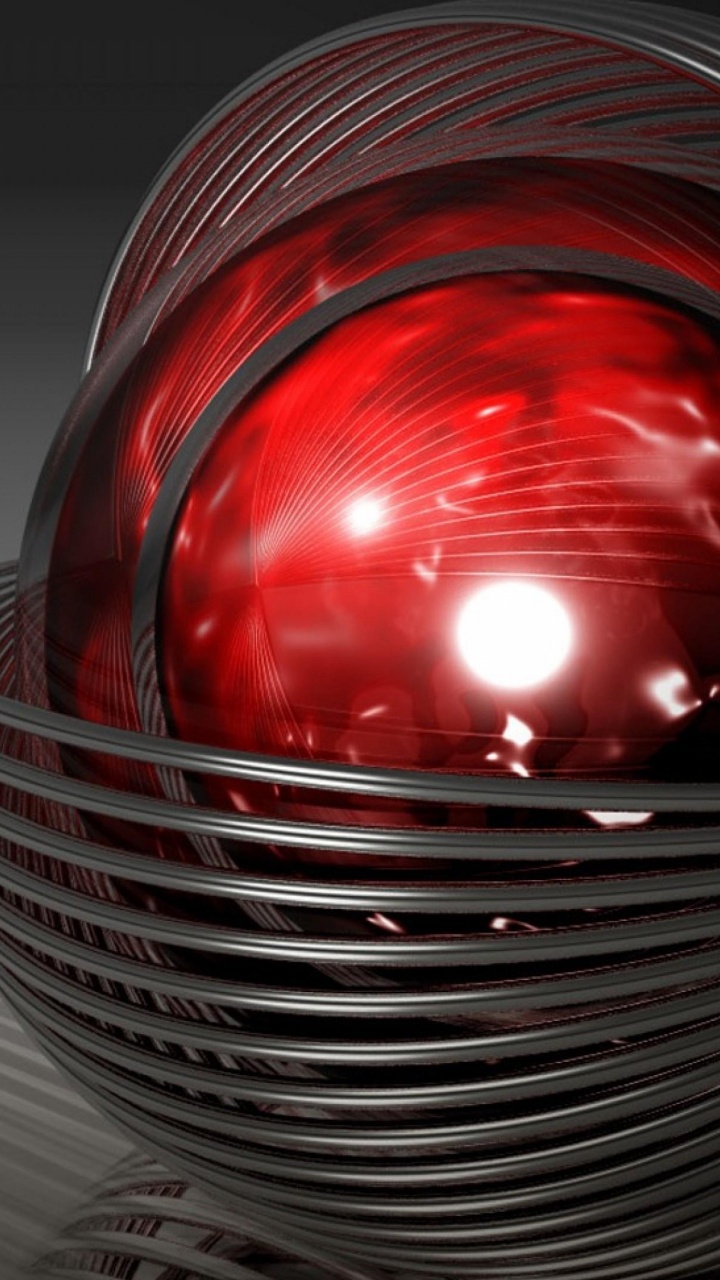 Red and Black Round Light. Wallpaper in 720x1280 Resolution