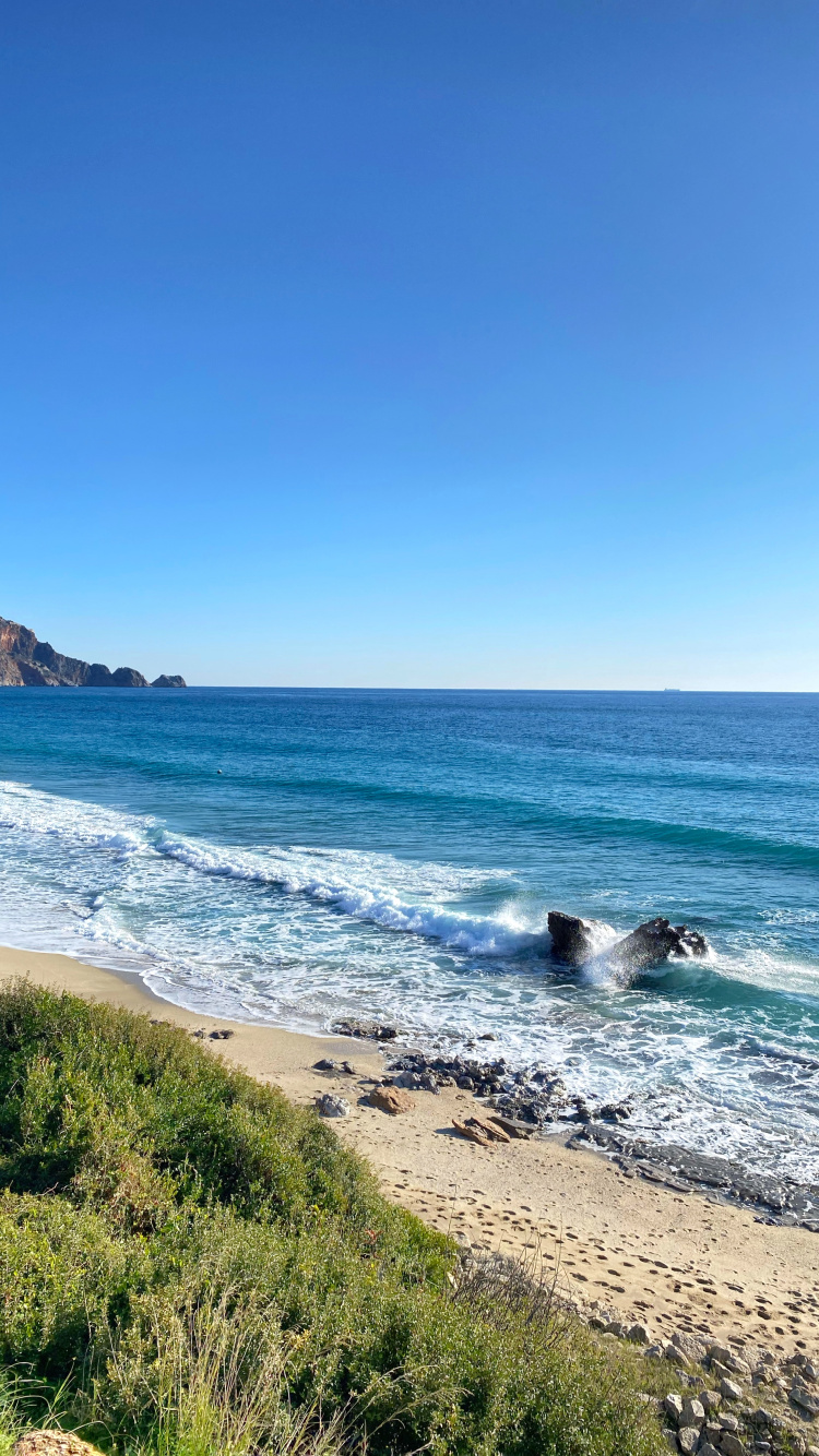 Playa de Cleopatra, el Viento de la Onda, Cove, Agua, Los Recursos de Agua. Wallpaper in 750x1334 Resolution