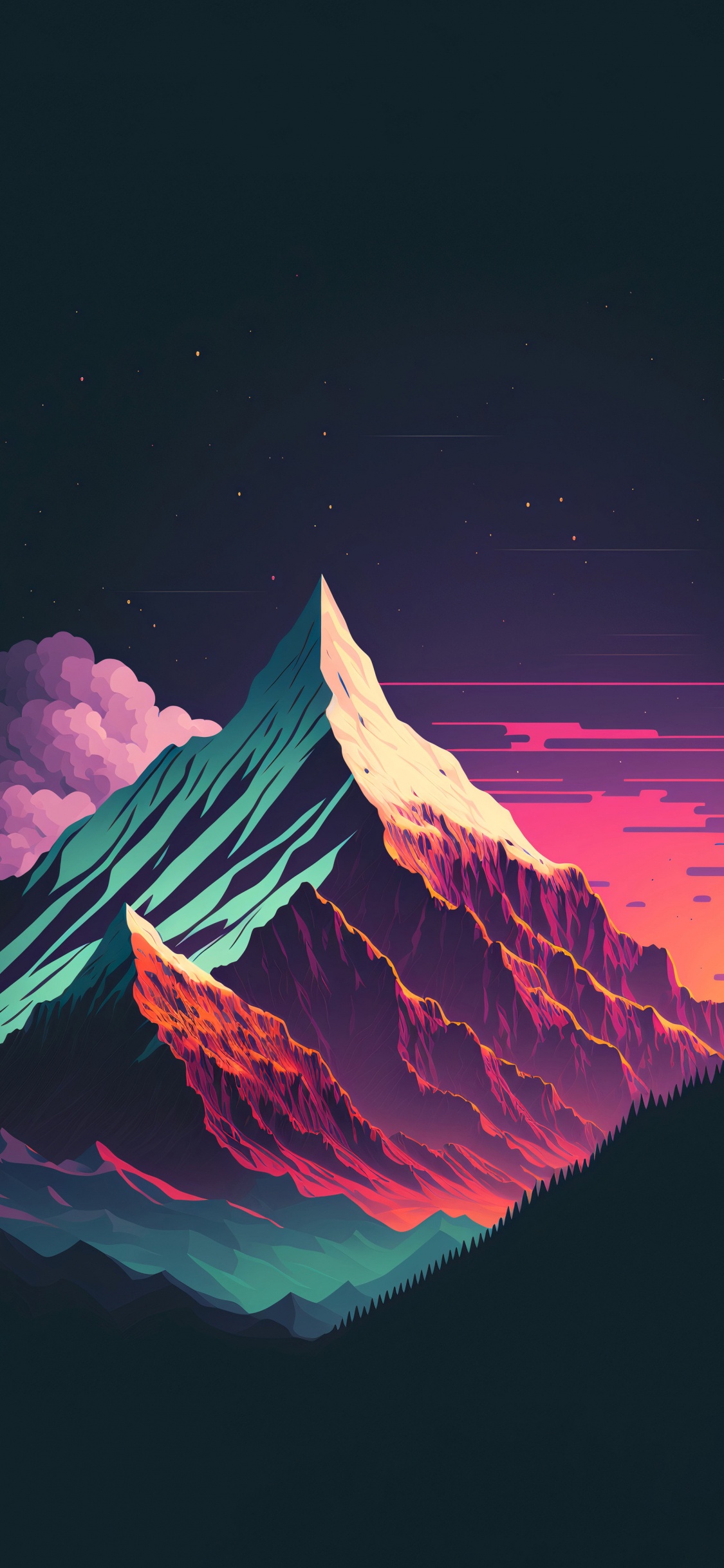 气氛, 自然景观, 斜坡, 多山的地貌, 山脉 壁纸 1125x2436 允许