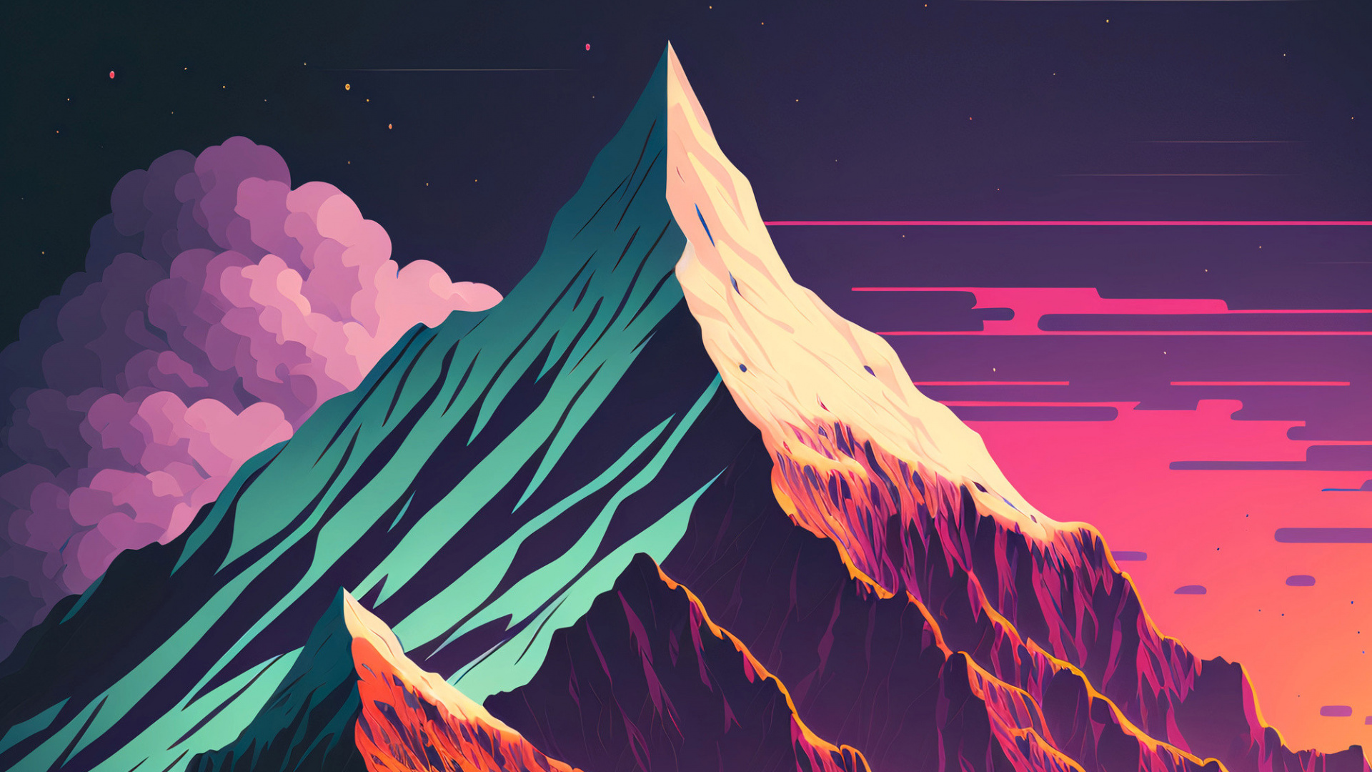 气氛, 自然景观, 斜坡, 多山的地貌, 山脉 壁纸 1920x1080 允许