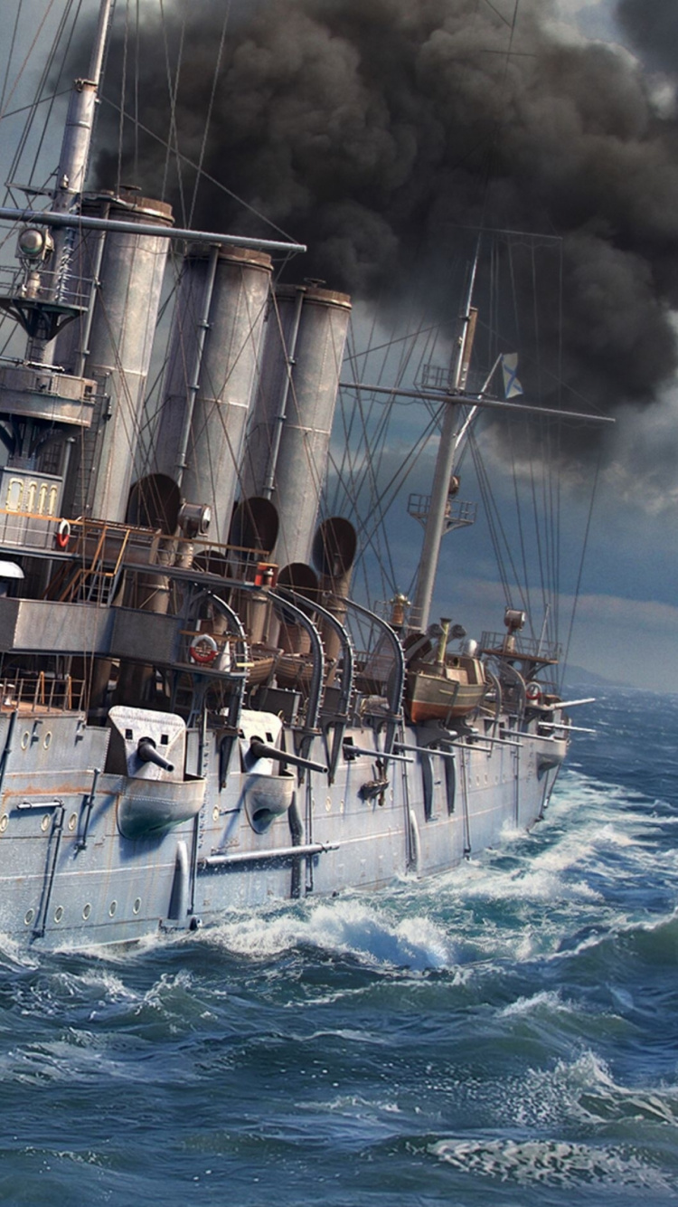 Mondiale de Navires de Guerre, Wargaming, Navire de Guerre, Navire, Croiseur Lourd. Wallpaper in 750x1334 Resolution