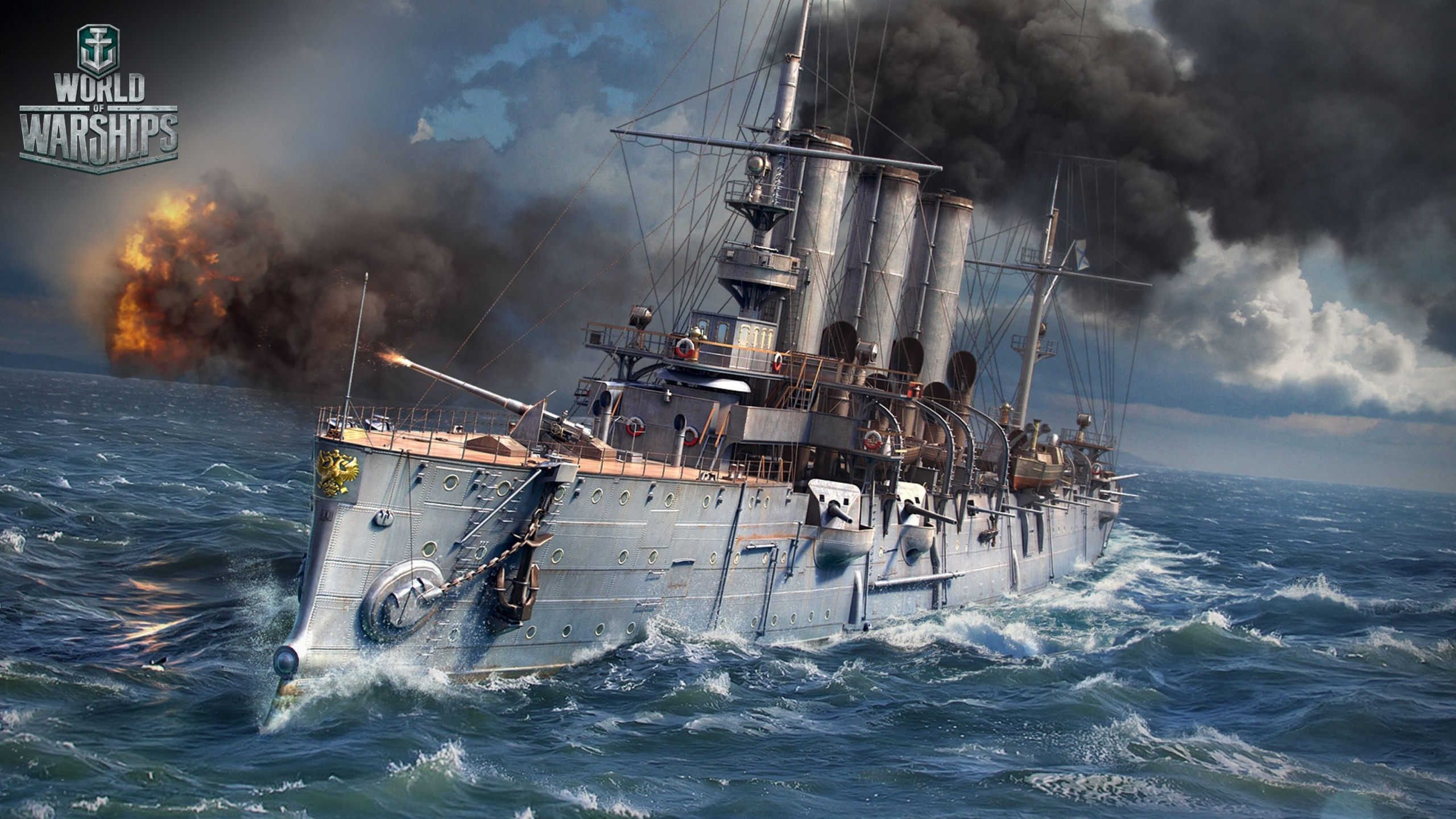 World of Warships, Wargaming, Warship, Battleship, Ship. Wallpaper in 2560x1440 Resolution