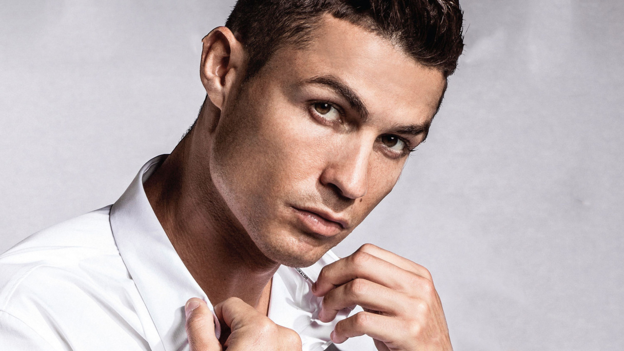 Cristiano Ronaldo, Gesicht, Kinn, Wange, Stirn. Wallpaper in 1280x720 Resolution