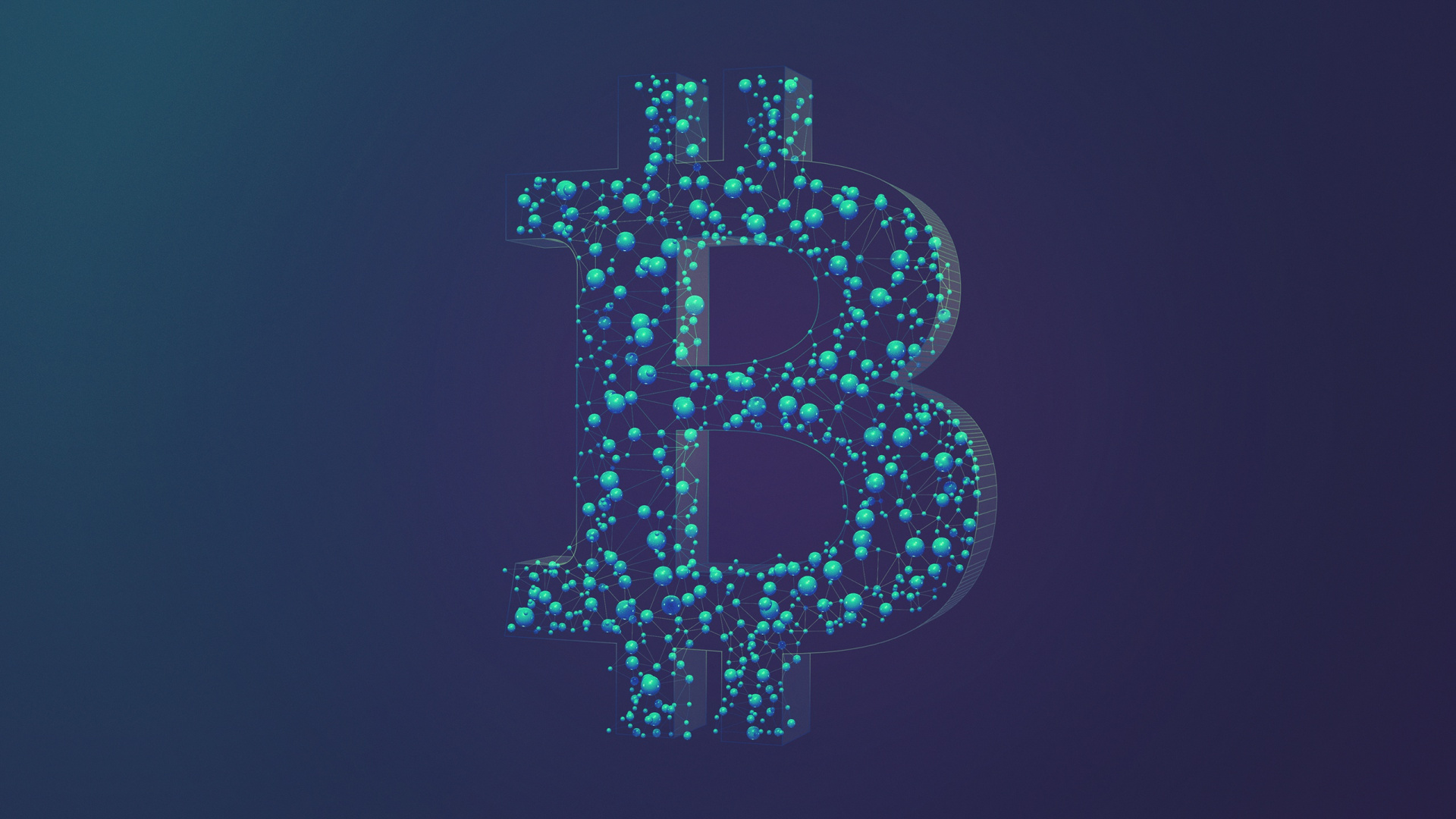 Bitcoin, Cryptocurrency, el Minimalismo, Ventana, Aqua. Wallpaper in 1920x1080 Resolution