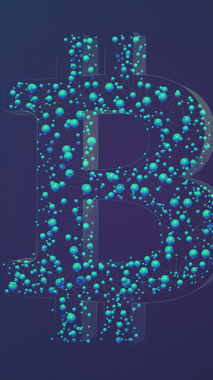 Bitcoin, Cryptocurrency, Minimalisme, Fenêtre, Aqua. Wallpaper in 720x1280 Resolution