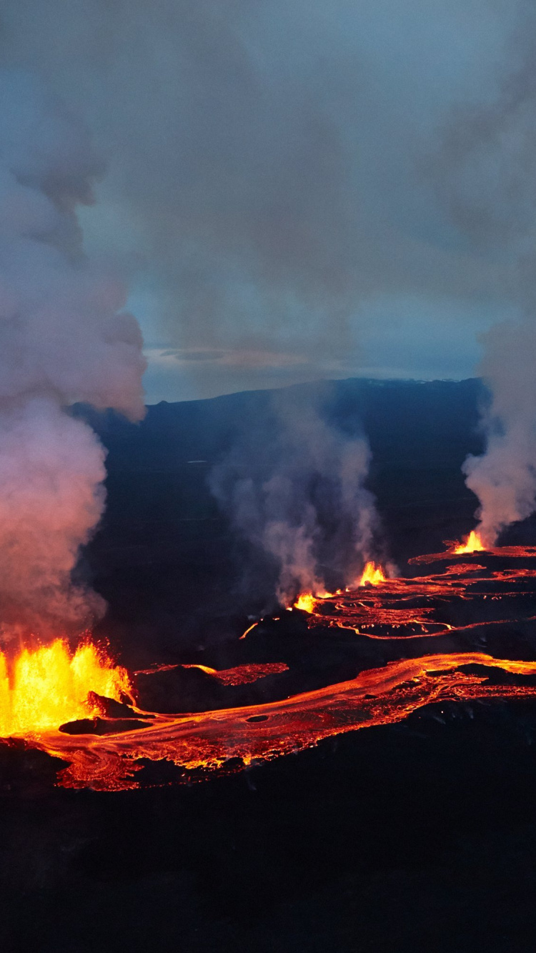 Brûler du Bois en Feu Pendant la Journée. Wallpaper in 750x1334 Resolution