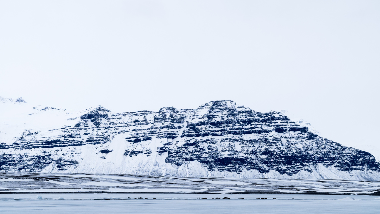 冰川, 冰山, 北极, 大海, 冰川地貌 壁纸 1280x720 允许
