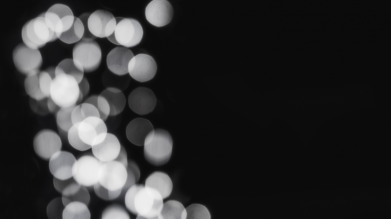 Luces Bokeh Blancas y Negras. Wallpaper in 1280x720 Resolution