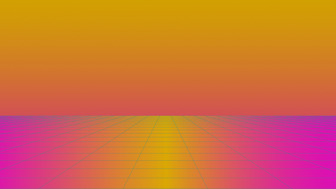 Orange, Amber, Triangle, Horizon, Tints and Shades. Wallpaper in 1366x768 Resolution