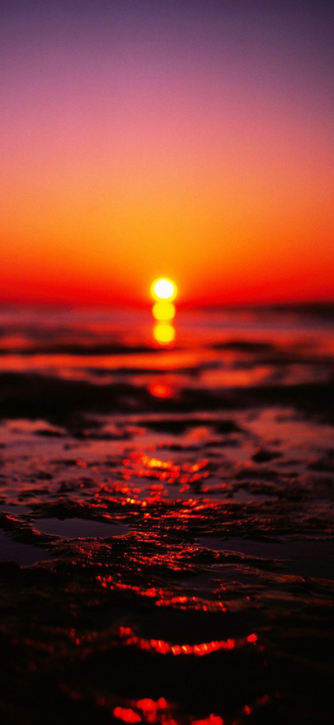 Sunset, Horizon, Afterglow, Water, Sunrise. Wallpaper in 1125x2436 Resolution