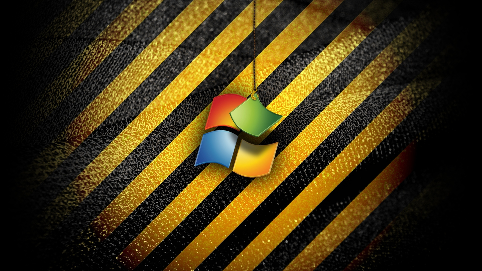 Yellow and White Striped Heart Shaped Paper. Wallpaper in 1920x1080 Resolution