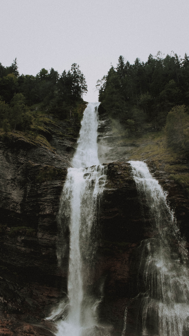 Cascada, Los Recursos de Agua, Cuerpo de Agua, Agua, Naturaleza. Wallpaper in 750x1334 Resolution