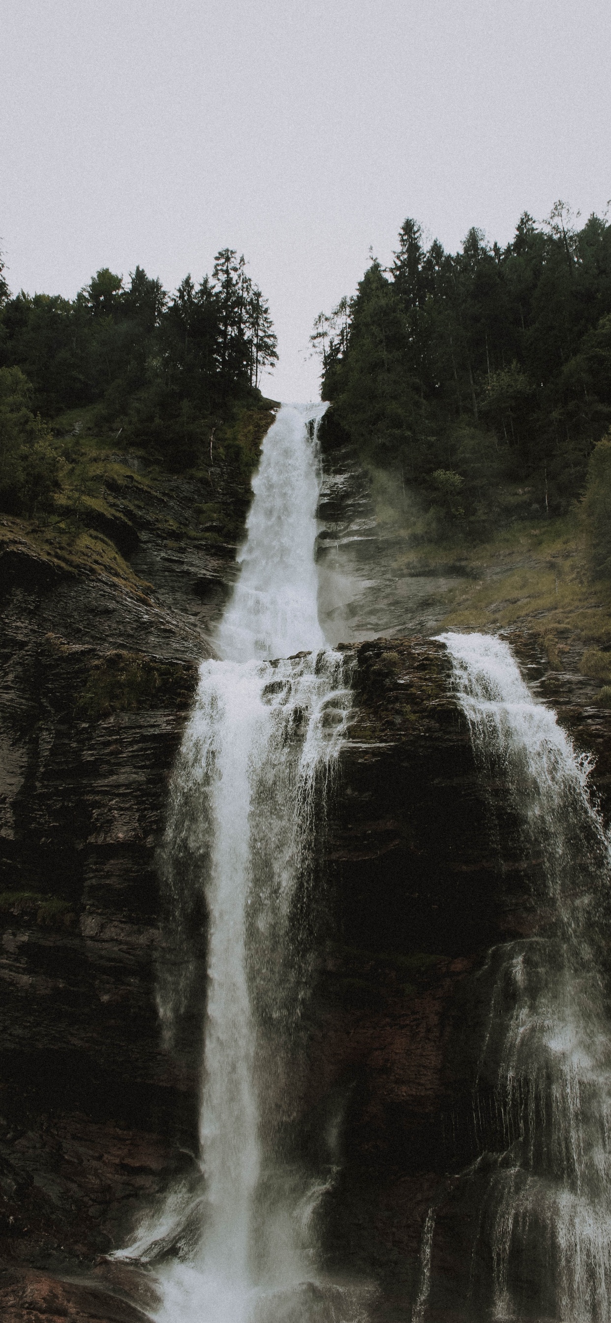 Waterfall, Water Resources, Body of Water, Water, Nature. Wallpaper in 1242x2688 Resolution