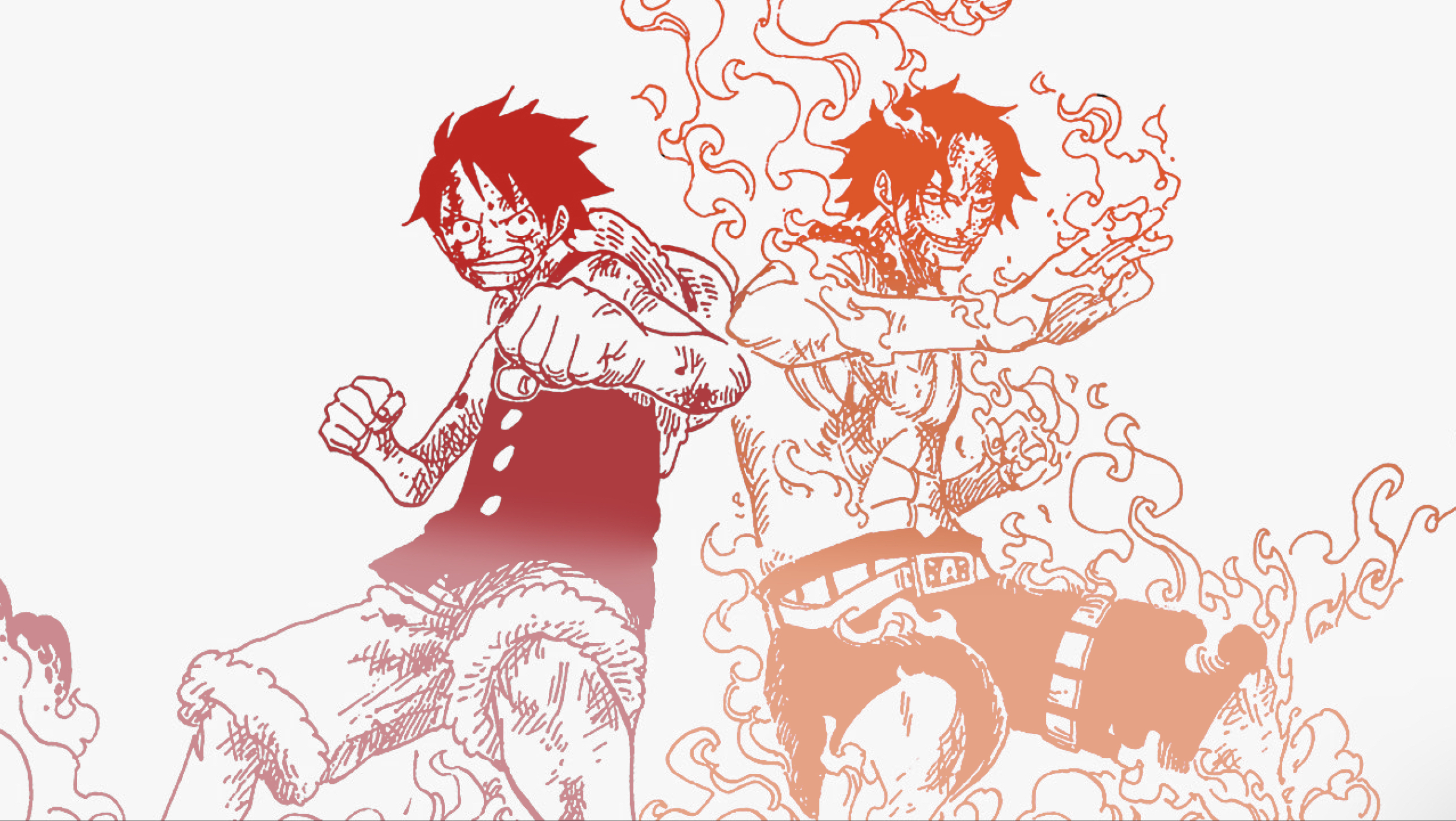 fondo de pantalla de luffy y zoro de una pieza