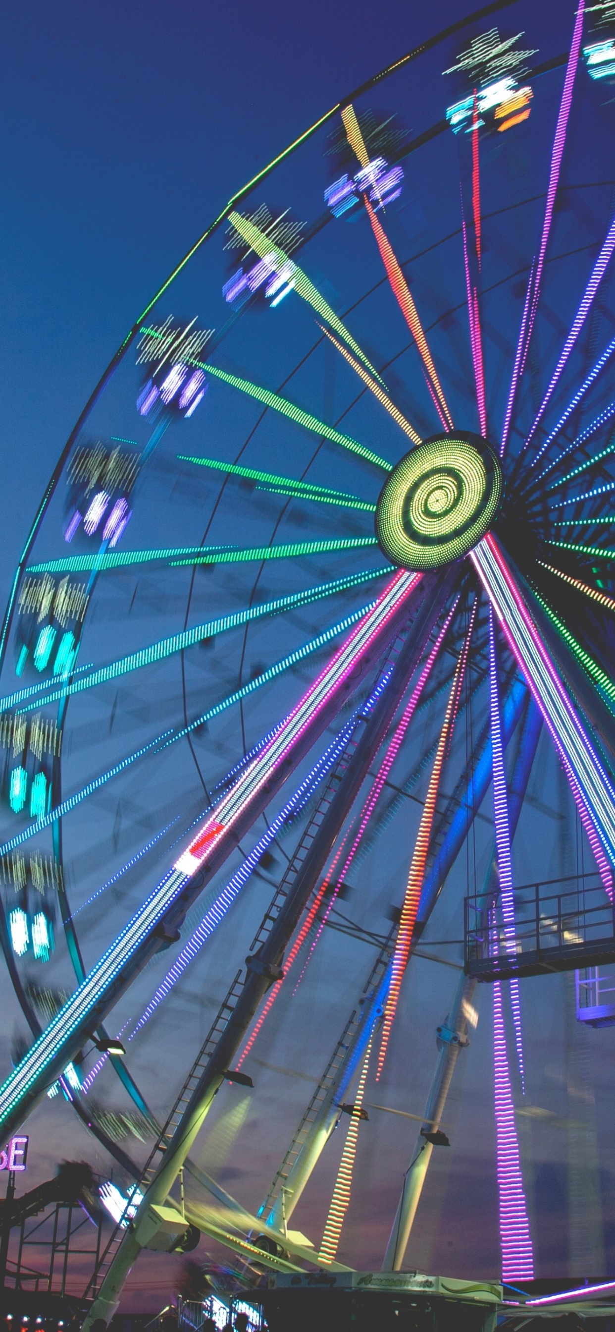 Ferris Wheel, Wheel, Recreation, Fun, Circle. Wallpaper in 1242x2688 Resolution