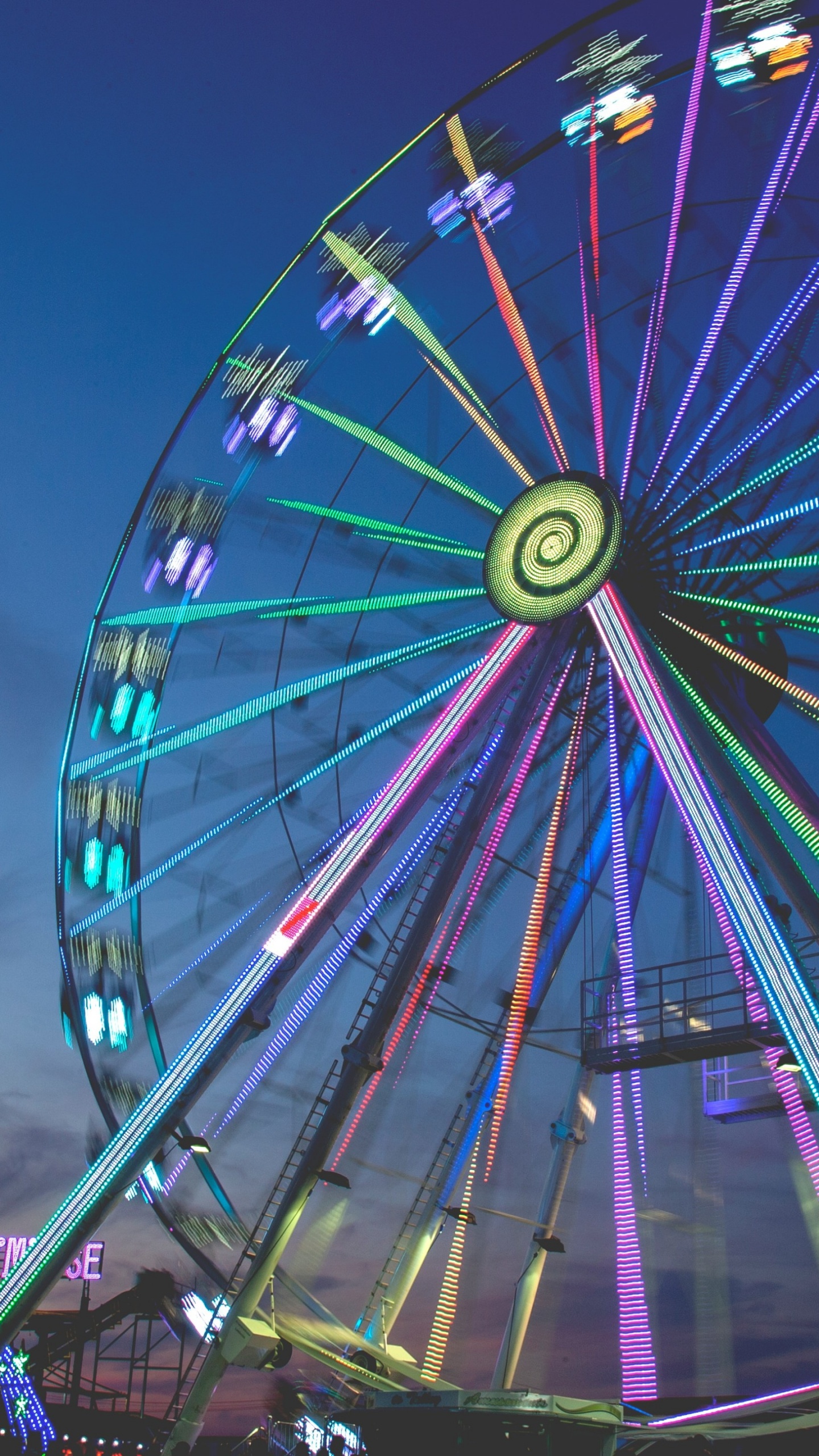 Riesenrad, Rad, Erholung, Spaß, Kreis. Wallpaper in 1440x2560 Resolution