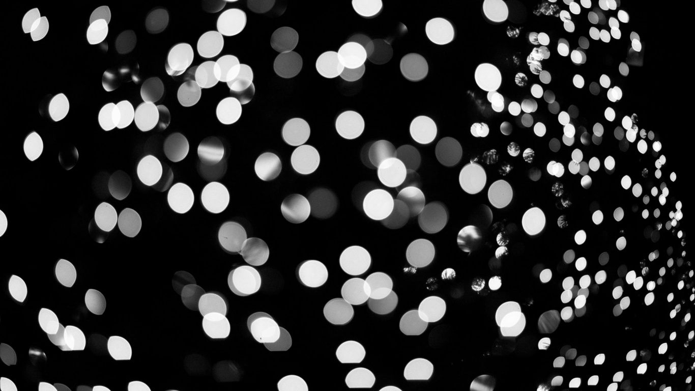 Textil de Lunares Blancos y Negros. Wallpaper in 1366x768 Resolution