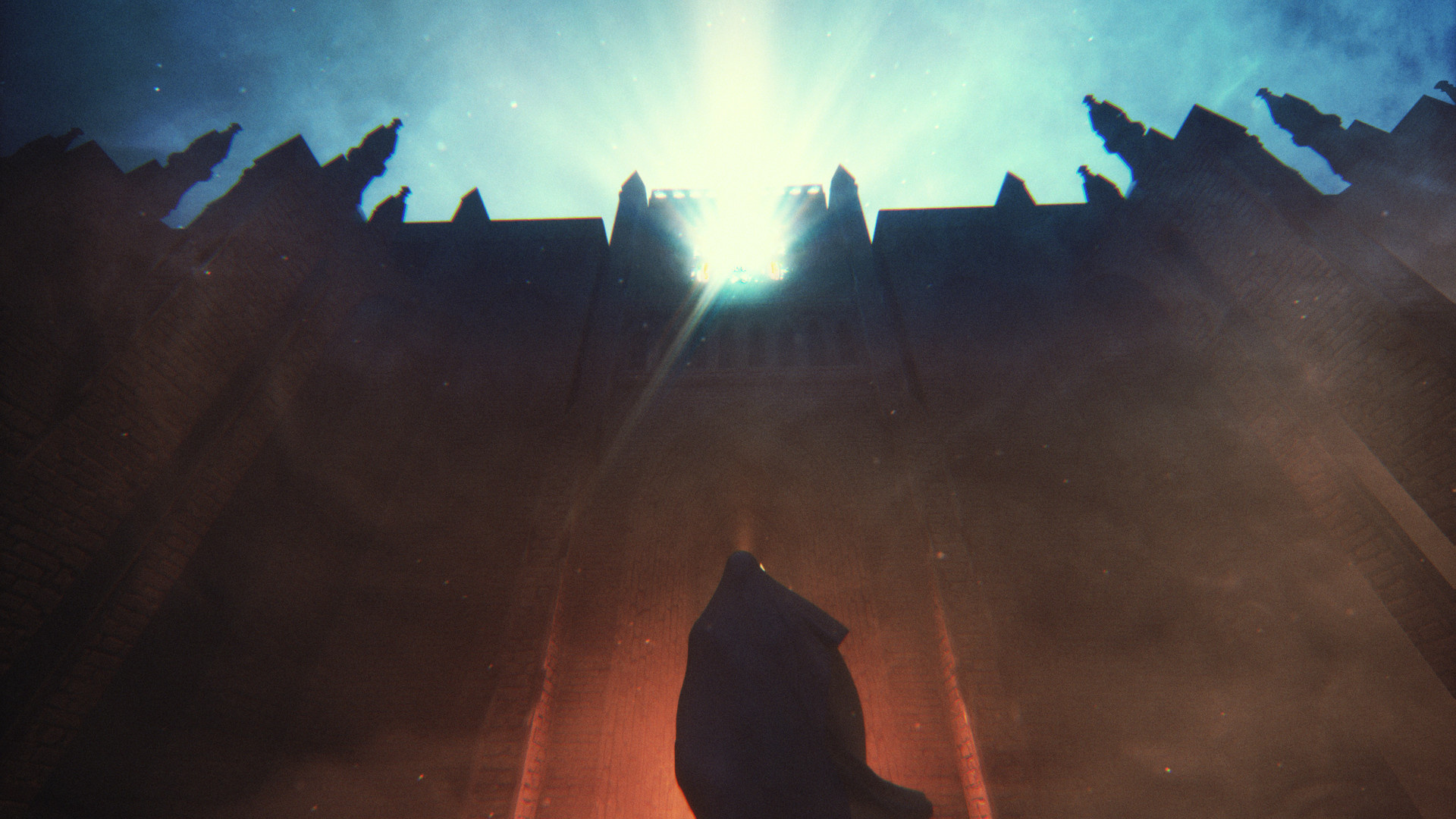 光, 气氛, 建筑, 阴凉处, 天空 壁纸 1920x1080 允许